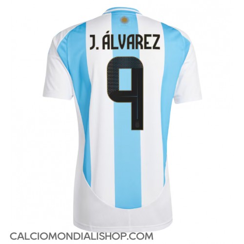 Maglie da calcio Argentina Julian Alvarez #9 Prima Maglia Copa America 2024 Manica Corta